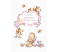 Letistitch set punto croce "È una ragazza"; schema di conteggio, 27x19cm