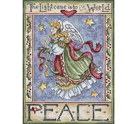 Letistitch Set per punto croce, motivo: Angel des Friedens, 28 x 21 cm