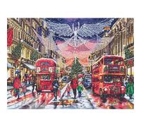 Letistitch Set per punto croce "Rainy Street, Serie: Cities", schema per il cont