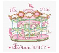 Letistitch Set punto croce per bambini, carosello