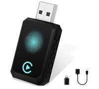 CarPlay Wireless Adapter 2025 Upgrade CarPlay Dongle Converte Cablato a Wireless per iPhone, USB C/A Plug and Play Adattatore Compatibile con iPhone iOS 10+ e Auto con CarPlay