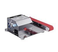 LeTkingok Affilatrice Elettrica per Coltelli di Livello Industriale AC 220V 205W, Piccola Levigatrice a Nastro, Macchina Levigatrice e Lucidatrice Regolabile Multifunzionale