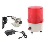 LeTkingok Allarme di Rilevamento Stallo Motore, Allarme Acustico e Luminoso Anomalo per Stallo Del Nastro Trasportatore, Guasto Motore(220V)