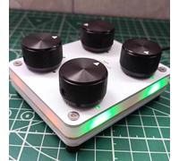 LeTkingok Controller MIDI a 4 Manopole con Mappatura CC Personalizzabile, Controllo DAW USB-C per la Produzione Musicale