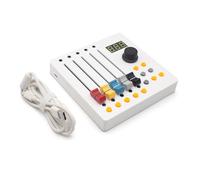 LeTkingok Controller MIDI a 5 Canali con Fader Lunghi e Modulo di Trasporto per lo Streaming Live