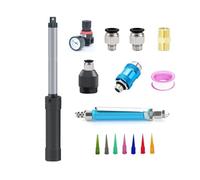 LeTkingok Erogatore Manuale Automatico di Colla Ab per Silicone, Erogatore Pneumatico di Precisione per Guarnizioni in Vetro (32MM)