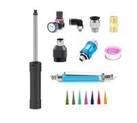 LeTkingok Erogatore Manuale Automatico di Colla Ab per Silicone, Erogatore Pneumatico di Precisione per Guarnizioni in Vetro (16MM)