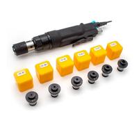 LeTkingok Maschiatrice Pneumatica, Foratrice per Maschi Autobloccante Forte Filettatrice con Ritorno del Filo con Pinze ISO 6PCS M3-M12