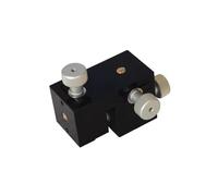 LeTkingok Microtavola di Traslazione Manuale di Precisione a 3 Assi, Posizionatore di Sonda Ottica con Base a Coda di Rondine, Regolazione XYZ, Corsa 13MM