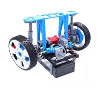 LeTkingok Modello di Sistema di Sospensione per Auto Stampato in 3D con Volante, Differenziale e Ammortizzatore per Esposizione Didattica