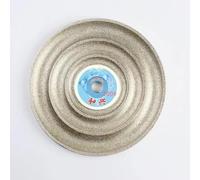 LeTkingok Mola Ovale a Tre Scanalature da 150 mm per Modellare Cabochon, Mola Lapidaria per Giada, Pietre Preziose, Strumento per Lucidare Gioielli (120 Mesh)