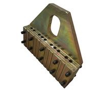 LeTkingok Morsetti per Funi Metalliche per Ascensori, Morsetto Antiscivolo con Scanalature Da 6/8/10 (10 slot)
