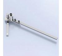 LeTkingok Piegatrice Manuale, Piegatrice per Barre Piatte in Ferro/Rame/Acciaio a 90°, Spessore 1-4MM, Morsa da Banco/Design a 5 Cuscinetti Montato