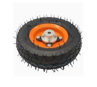 LeTkingok Pneumatico in Gomma Gonfiabile Da 200MM con Giunto di Serraggio, Ruota Motrice per Telaio Auto Intelligente Da 8 Pollici(Albero di accoppiamento da 15 mm)