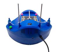 LeTkingok Pompa a Palloncino di Precisione Elettrica CD-608 220V, Gonfiatore a Palloncino Quantitativo con Interruttore a Pedale Contatore Timer Digitale (Blu)