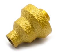 LeTkingok Punte per Fresa per Smusso Diamantate, Sega a Tazza M10 Fresatrice per Piastrelle Fresa per Marmo Calcestruzzo Alesatore per Muratura Corone di Perforazione Strumenti di Costruzione