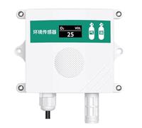 LeTkingok Sensore O2 di Grado Industriale, Rilevatore di Misurazione Della Concentrazione di Ossigeno Nel Gas Uscita IP65 Modulo Sensore O2 (OLED, 4-20mA)