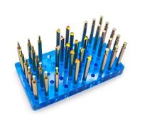 LeTkingok Set di Bastoncini per Gemme Da 34Pezzi, Diametro 6mm, Lunghezza 65mm, Bastoncini per Pietre Preziose con Scatola di Immagazzinaggio, Strumento per Macinare Sfaccettature in Pietra
