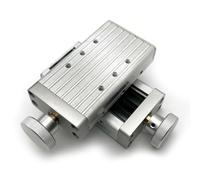 LeTkingok Slitta Mobile per Torcia di Saldatura Bidimensionale, Supporto per Torcia di Regolazione Fine Tavola Trasversale Portapistola per Saldatura Corsa Cursore Asse XY 60MM (B)