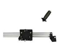 LeTkingok Supporto per Smerigliatrice Angolare con Asta di Trazione, Guida di Taglio Push-Pull Ad Alta Precisione con Supporto in Metallo a Corsa Larga Da 480mm per Tagli Dritti/Smussati (280mm)