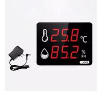 LeTkingok Termometro Igrometro Digitale Industriale, Display LCD ad Alta Precisione per il Monitoraggio della Temperatura e dell'Umidità Interna