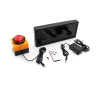 LeTkingok Timer Da Competizione con Display Digitale, Cronometro per Conto Alla Rovescia, Equipaggiamento per Allenamento di Cronometraggio + Telecomando (2,3 pollici 4 cifre,Plug-in)