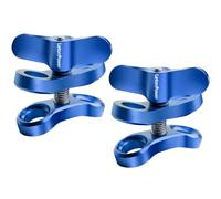 LetonPower 1'' Palla Morsetto di montaggio per immersione subacquea luce bracci sistema vassoio, 360 Clip adattatore supporto staffa per fotocamera d'azione torcia braccio sistema (2PCS)