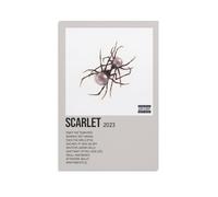 LETOOUY Doja Cat Album Scarlet, poster decorativo da parete, per soggiorno, camera da letto, decorazione moderna per camera da letto, 20 x 30 cm