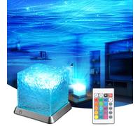 LETOUR Lampada a luce polare, Aurora Light Cube lampada 16 colori 30 modalità proiettore luce nordica luci polari luci notturne e luci snooze per camera dei bambini