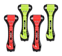 LETREEN 4 Pezzi Martello di Emergenza per Auto con Taglia Cinture - Martelletto Rompivetro Auto con Punte Indurite - Martello di Sicurezza per Rompere Finestra e Tagliare Le Cinture di Sicurezza