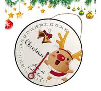 Letrero de Madera de Adviento - Reloj de Cuenta Regresiva Navideño, Decoración de Invierno | de Pared para Hogar, Oficina, Dormitorio, Escuela