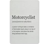Letrero de metal rústico con la frase "Motociclista", impresión artística, decoración para el hogar y la oficina, pintura moderna con cita de motocicleta, obra de arte, regalos para motociclistas, 8