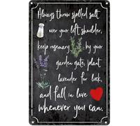 Letrero de pared inspirado en magia práctica, vintage de metal, para decoración de habitación de brujería, póster mágico, cafetería, decoración del hogar, letrero retro, regalo para mujeres y hombres