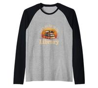 Let's All Go To The Library Tempo di lettura del libro ----- Maglia con Maniche Raglan
