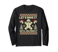 Let's Bake it Until You Make it Funny Christmas Costume Maglia a Manica