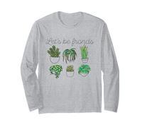 Let's Be Fronts, Divertente Meme di Frond Plant Friends Maglia a Manica