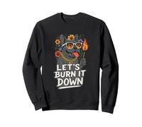 Let's Burn It Down Divertente Bulldog Francese Felpa