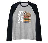 Let's Call It A Day Tired Office Worker Employee - Maglia con Maniche Raglan