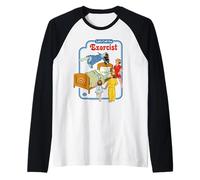 Let's Call the Exorcist Retro Vintage Funny Adult Humor Maglia con Maniche Raglan