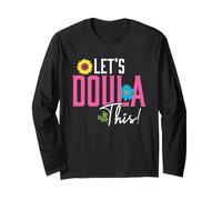 Lets Doula This Gift for Doula Women Maglia a Manica
