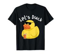 Let's Duck Yellow Rubber Duck Beach Party Summer Vacation Maglietta