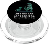Lets Eat, Kids Punctuation Saves Lives Funny Grammar Teacher PopSockets PopGrip per MagSafe