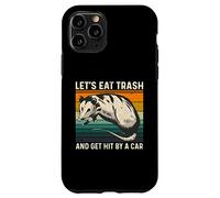 Let's Eat Trash And Get Hit By A Car Retro Vintage Opossum Custodia per iPhone 11 Pro