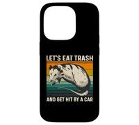 Let's Eat Trash And Get Hit By A Car Retro Vintage Opossum Custodia per iPhone 14 Pro