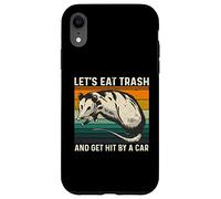Let's Eat Trash And Get Hit By A Car Retro Vintage Opossum Custodia per iPhone XR