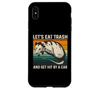 Let's Eat Trash And Get Hit By A Car Retro Vintage Opossum Custodia per iPhone XS Max
