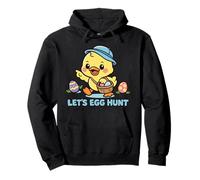 Let's Egg Hunt Kawaii Pasqua Pulcino Carino Primavera Cartoon Bambini Felpa con Cappuccio
