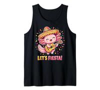 Let's Fiesta! Adorabile Axolotl Mariachi Cinco De Mayo Canotta