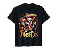 Let's Fiesta Cinco De Mayo Messico Messico Chihuahua Party Maglietta