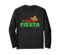 Let's Fiesta Sombrero Holiday Messico Maglia a Manica